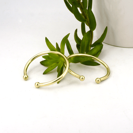 Torque Cuff Bracelet: Stylish Brass or Sterling Silver Jewelry 0198