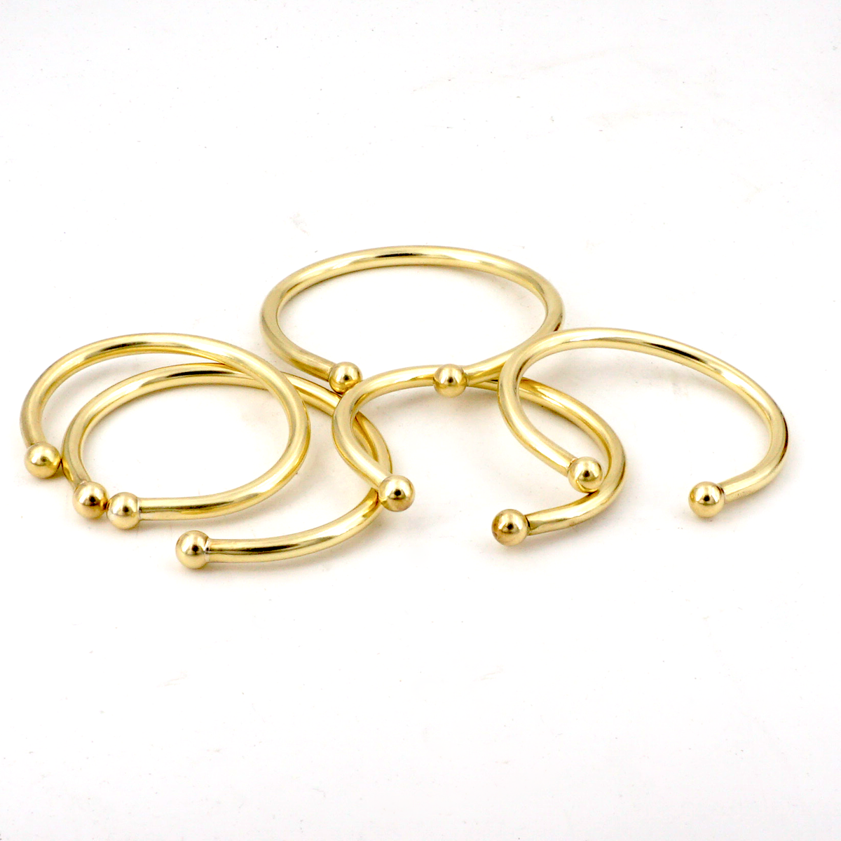 Torque Cuff Bracelet: Stylish Brass or Sterling Silver Jewelry 0198