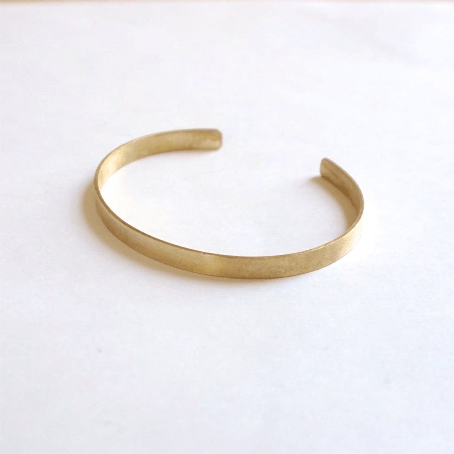 5mm Thin Flat Cuff Bracelet - Textured & Polished Options 0354