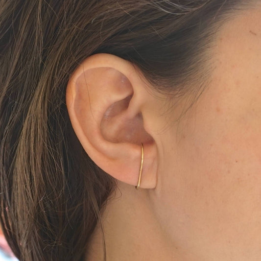 Double Round Ear Suspenders: Captivating Organic Shapes for Elegant Style 0233