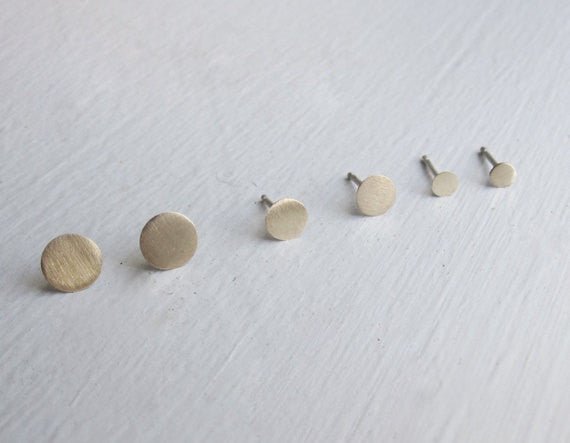 Classic Quality & Value Hand-Made 14k Solid Gold Gift Set - 3 pairs of round stud earrings - 0147 - Virginia Wynne Designs