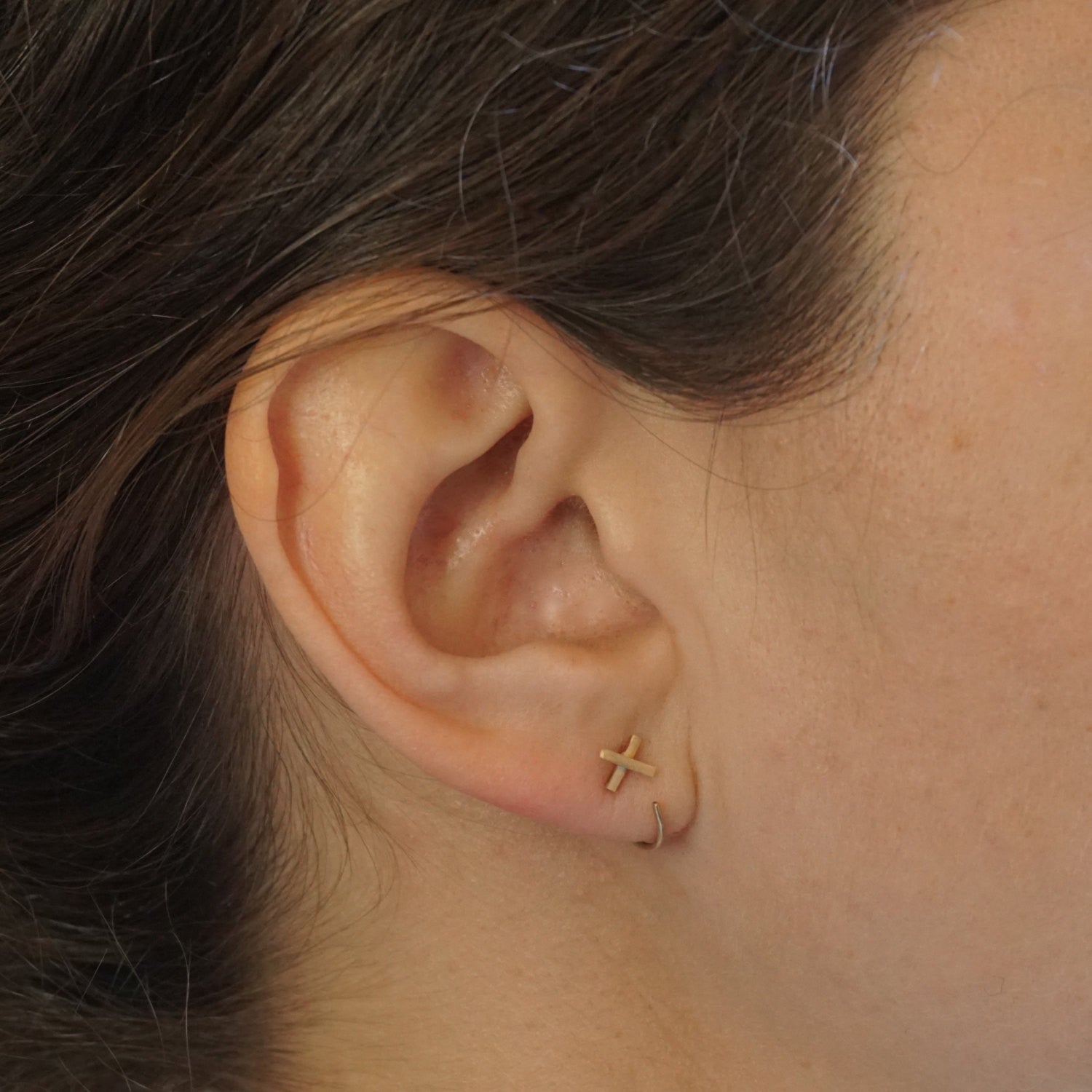 Hand-Made Modern Chic X Staple, Ear Hugging Hoops -  0269 - Virginia Wynne Designs