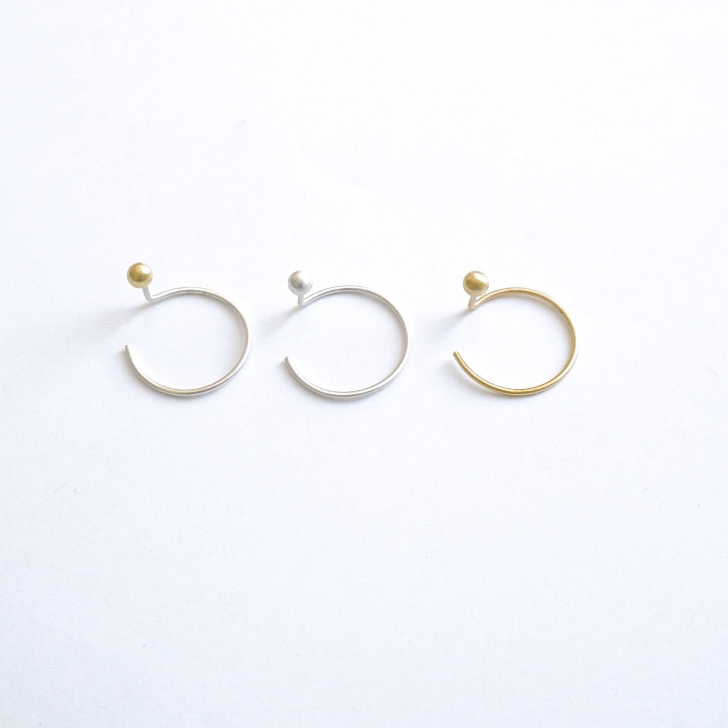 Make A Statement! Chic and Well-Designed Ball Jacket Threader Earrings - 0225 - Virginia Wynne Designs