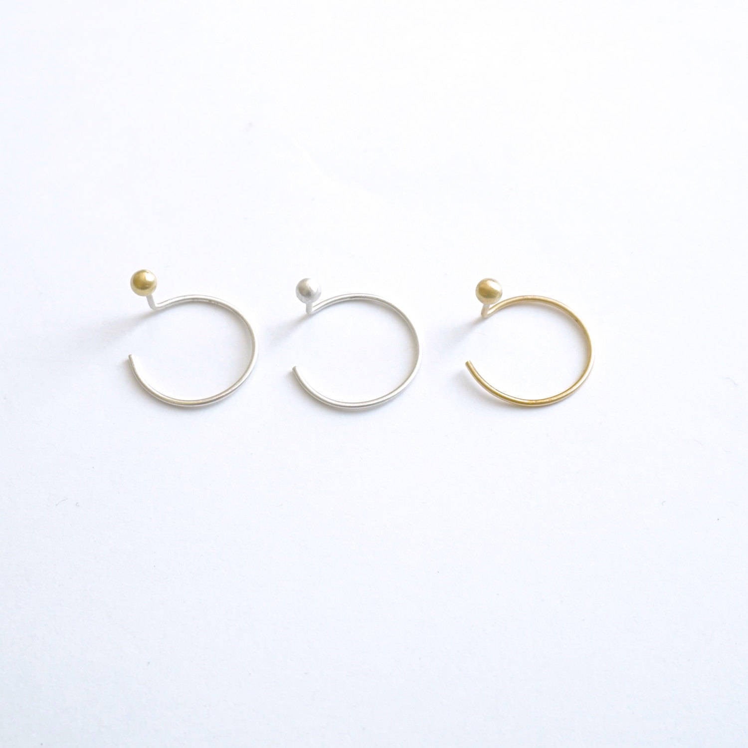 Make A Statement! Chic and Well-Designed Ball Jacket Threader Earrings - 0225 - Virginia Wynne Designs