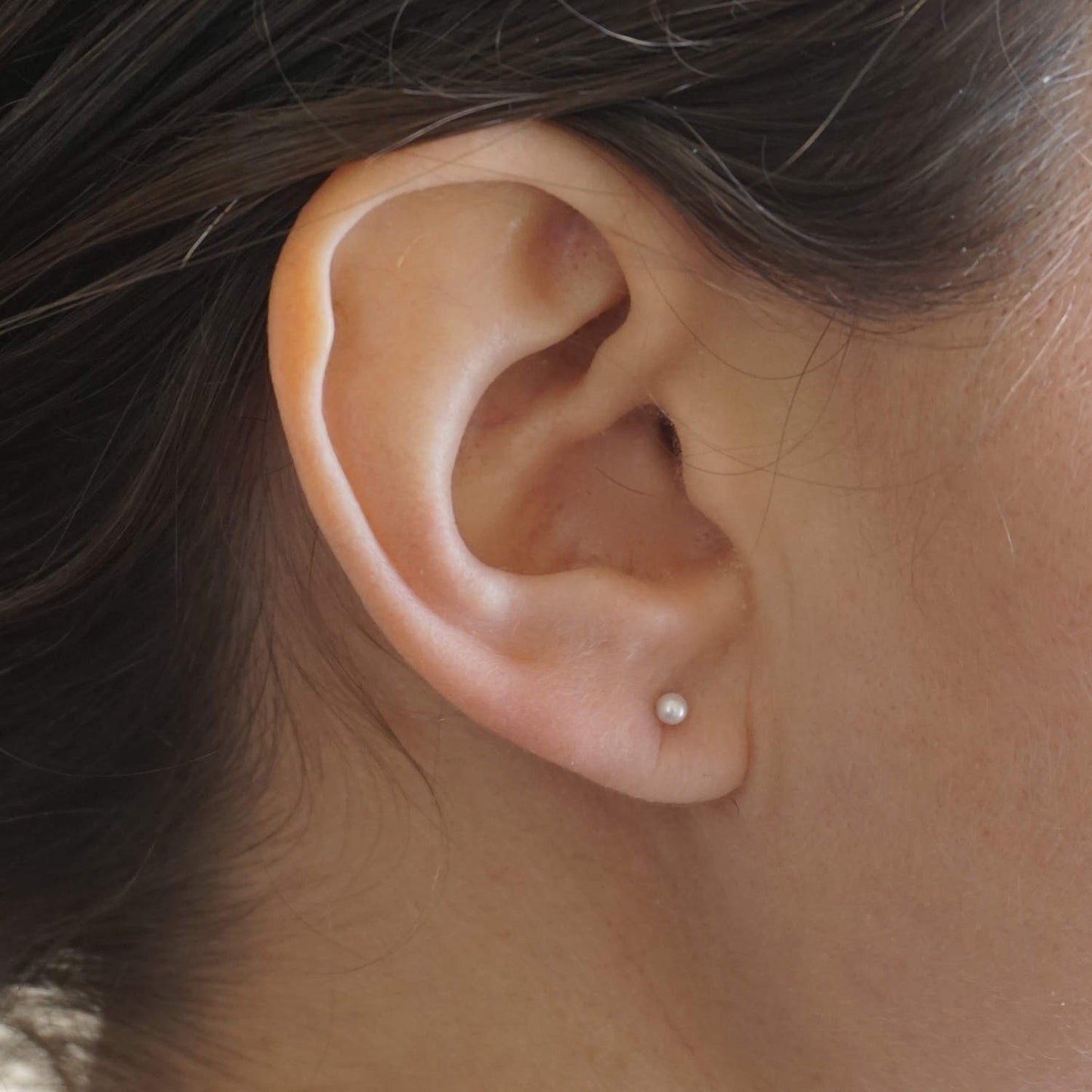 Elegant and Stylish Hand-Made Pearl Stud Earrings - 0275 - Virginia Wynne Designs