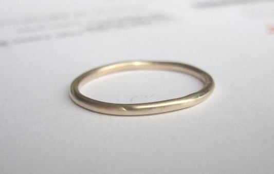 Classic Minimalist 14K Gold Stacking Ring - 0100 - Virginia Wynne Designs