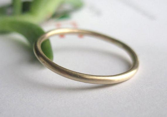 Classic Minimalist 14K Gold Stacking Ring - 0100 - Virginia Wynne Designs