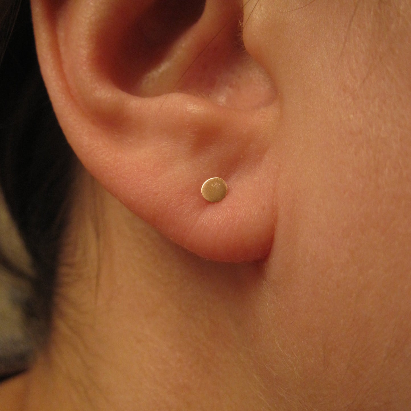 Hand-Crafted Elegance With These Solid 14k Rose Gold Studs - 0132 - Virginia Wynne Designs