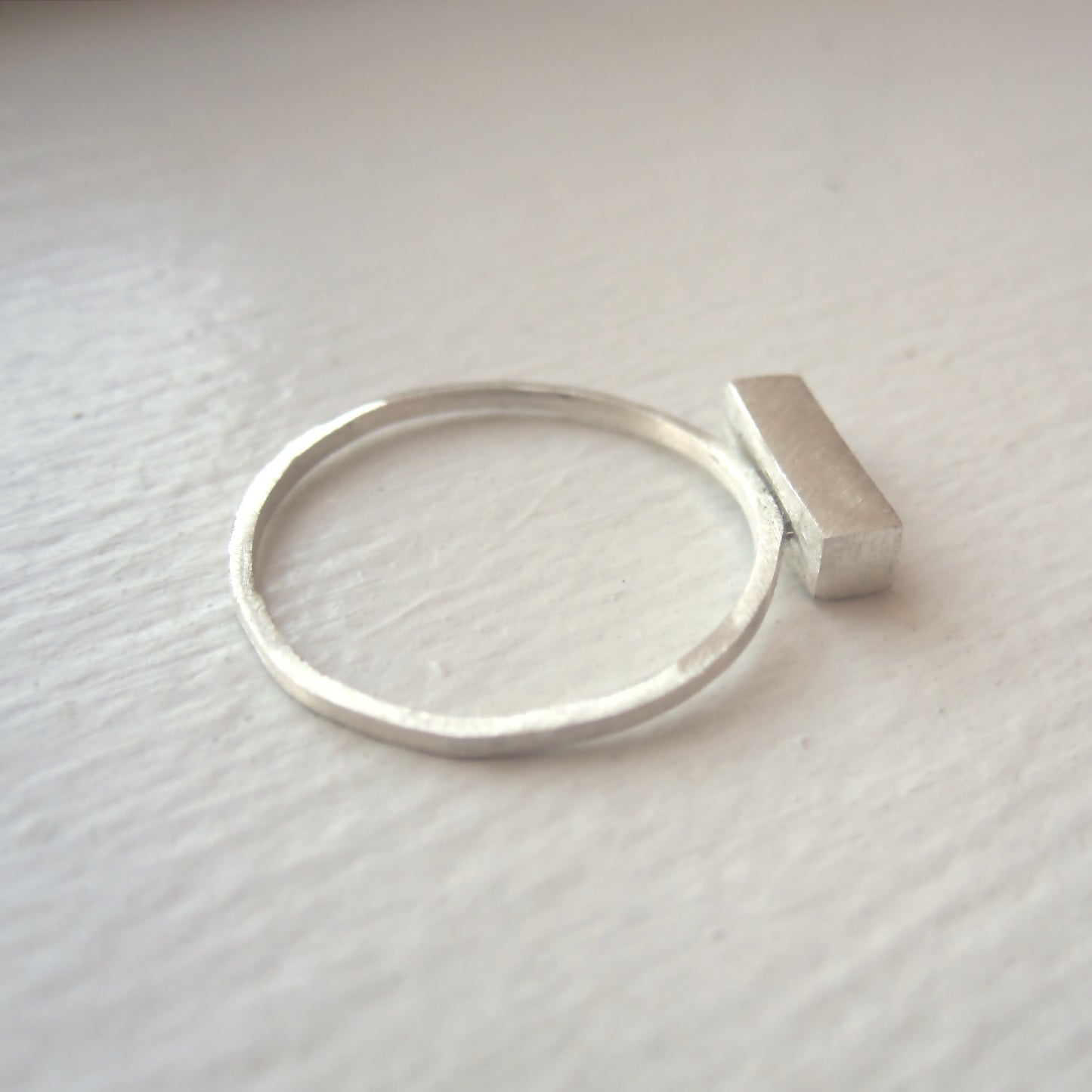 Well-Designed and Exceptional Hand-Made Thick Bar Stacking Ring, - 0105 - Virginia Wynne Designs