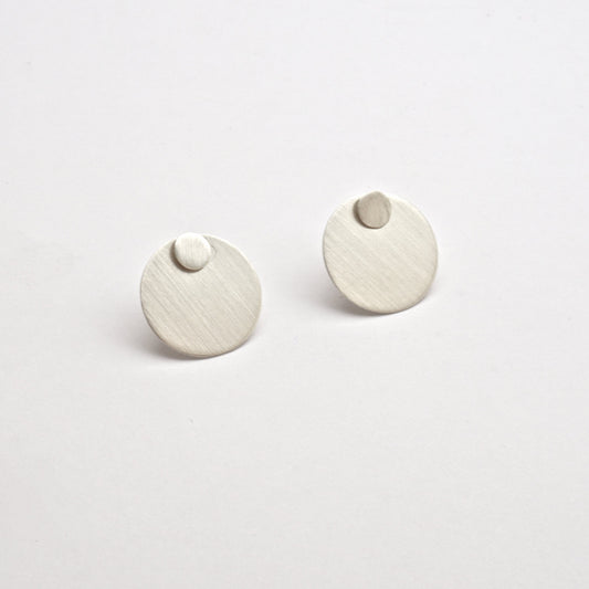Chic Modern Hand-Made Circle Ear Jacket Stud Earrings - 0094 - Virginia Wynne Designs