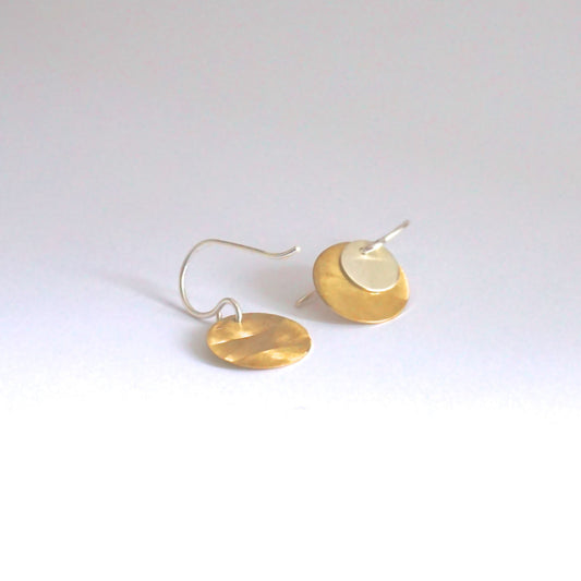 Boho Chic and Stylish - Hand-Made Circle Dangle Drop Earrings - 0061 - Virginia Wynne Designs