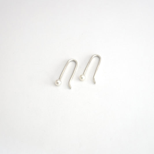 Elegant Hand-Made Pearl Ear Climber Earrings - 0150 - Virginia Wynne Designs