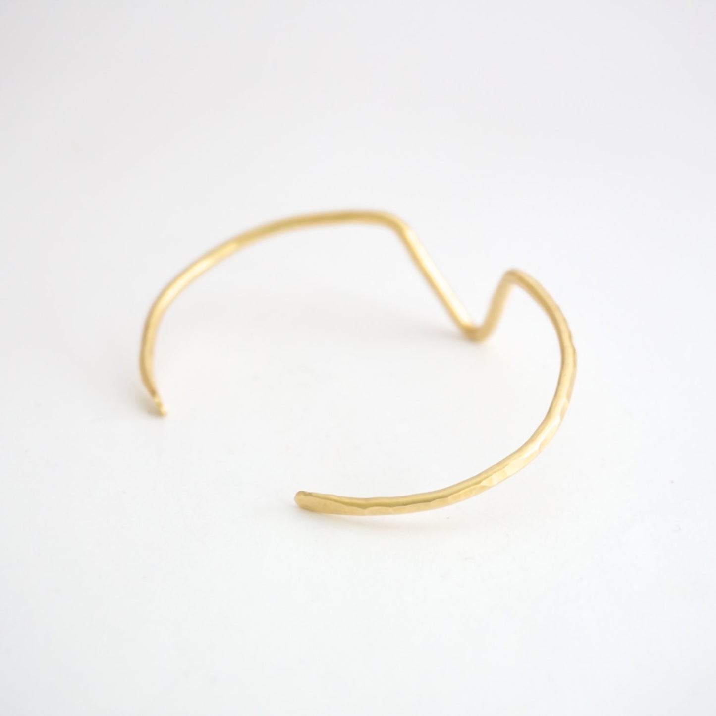 Hand-Made, Stylish Hammered V Chevron Cuff Bracelet - 0171 - Virginia Wynne Designs