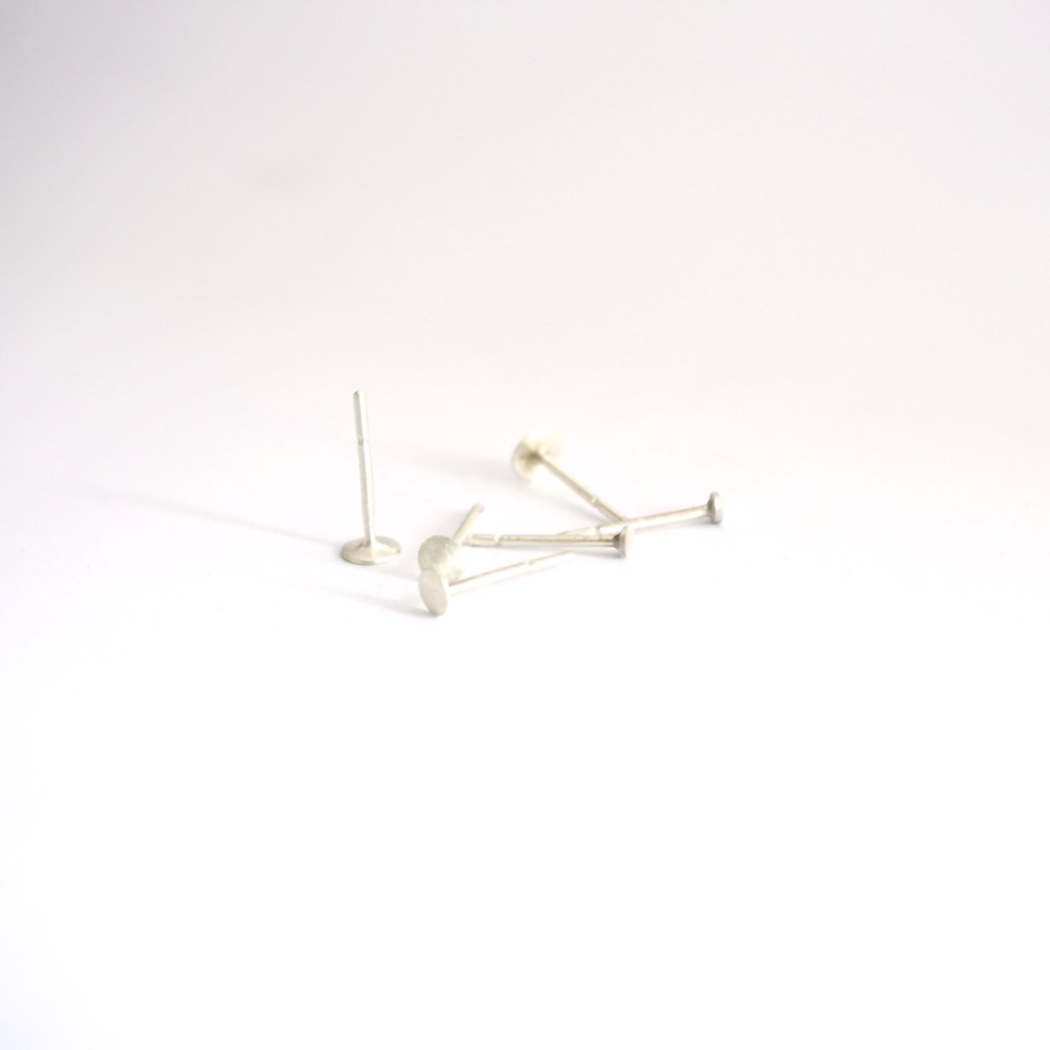 Distinctively Styled Hand-Crafted Flat Circle Stud Earring Set in 2mm, 3mm, & 4mm - 0157 - Virginia Wynne Designs