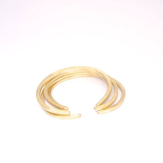 Contemporary Stylish Hand-Made Thick Square Bangle Cuff Bracelet - 0174 - Virginia Wynne Designs