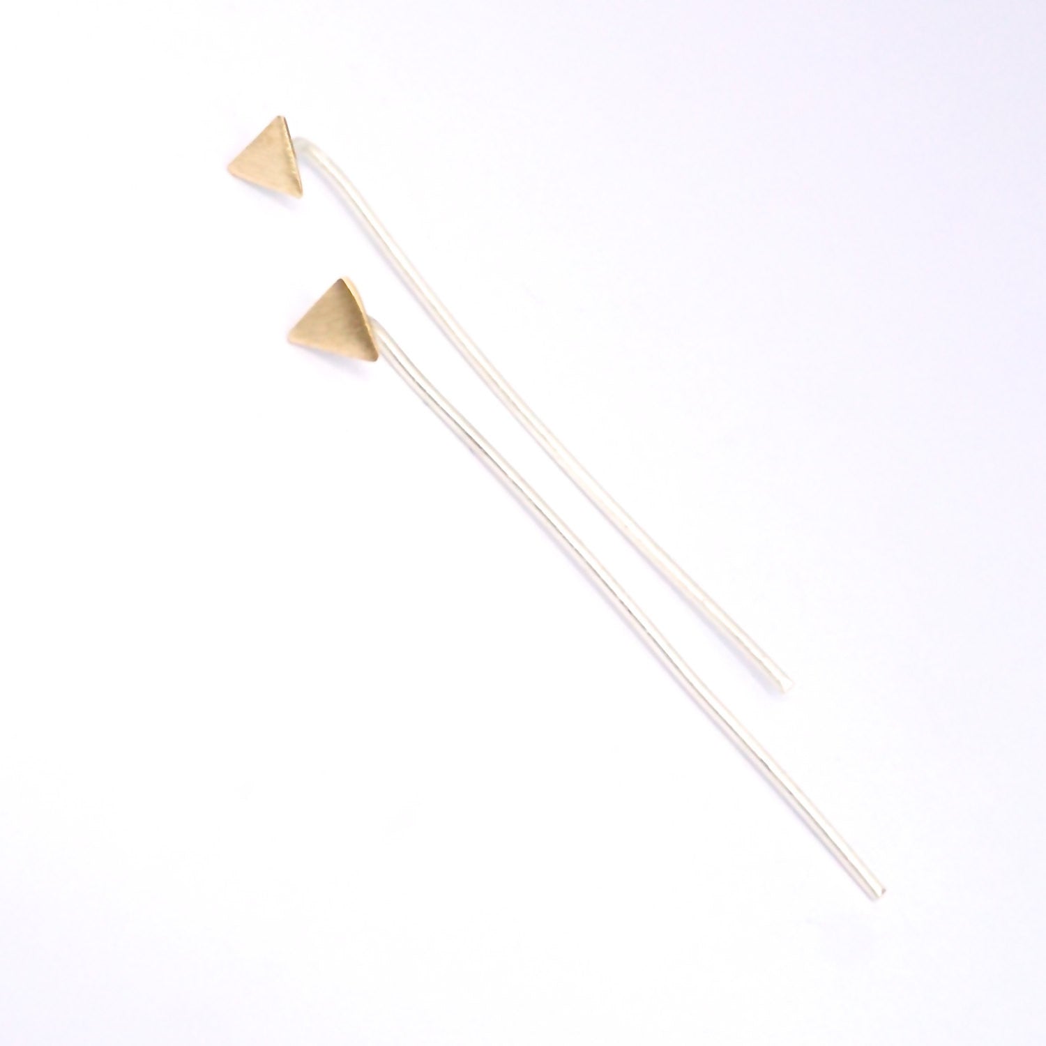 Chic Affordable Hand-Made Triangle Threader Earrings - 0148 - Virginia Wynne Designs