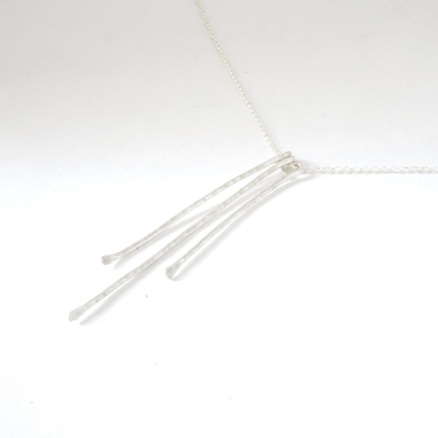 Stylish, Contemporary Hand-Made Hammered Pendant Necklace - 0153 - Virginia Wynne Designs