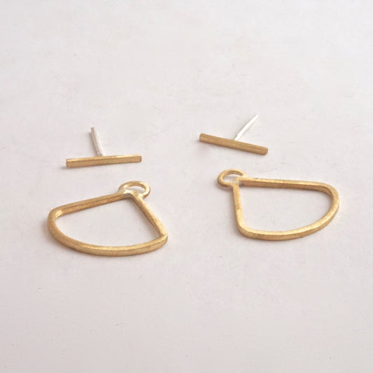 Contemporary Hand-Crafted Staple Ear Jacket With Half Circle Ear Jacket - 0173 - Virginia Wynne Designs