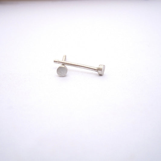 Elegant And Distinctive Hand-Made Circle Stud Earrings - 0139 - Virginia Wynne Designs