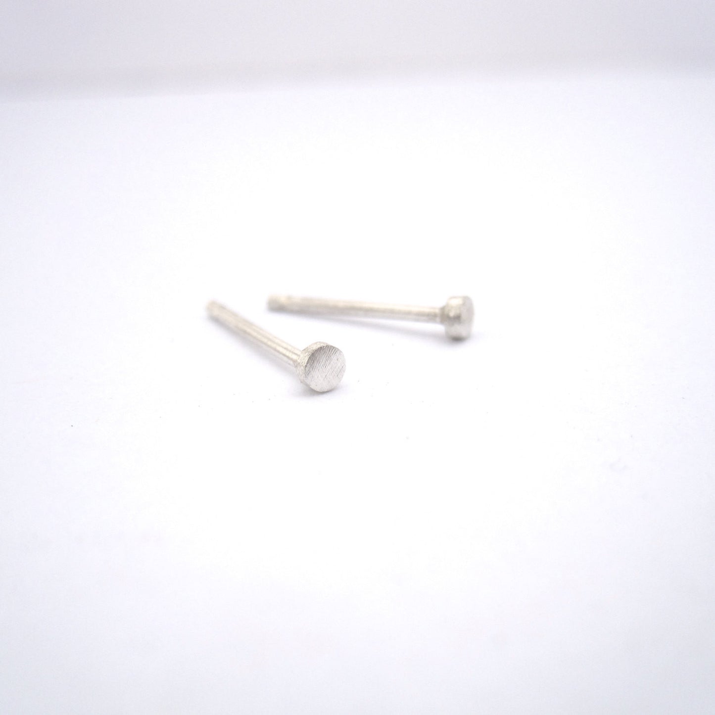Elegant And Distinctive Hand-Made Circle Stud Earrings - 0139 - Virginia Wynne Designs
