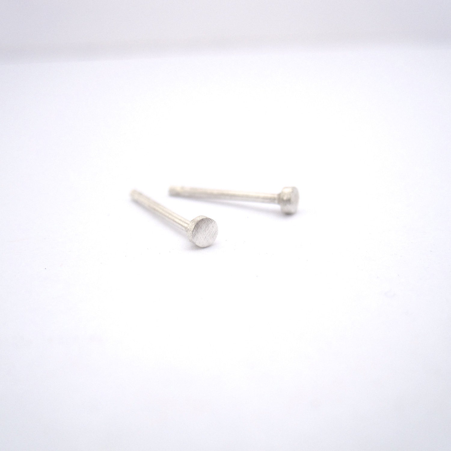 Elegant And Distinctive Hand-Made Circle Stud Earrings - 0139 - Virginia Wynne Designs