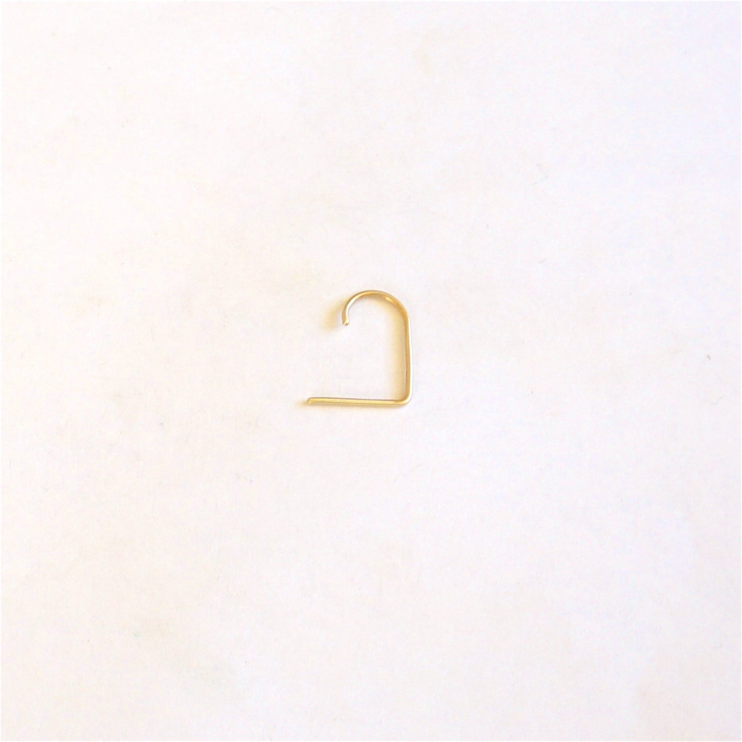 Modern and Minimalist Thin Rounded Suspender Stud Earrings - 0212 - Virginia Wynne Designs