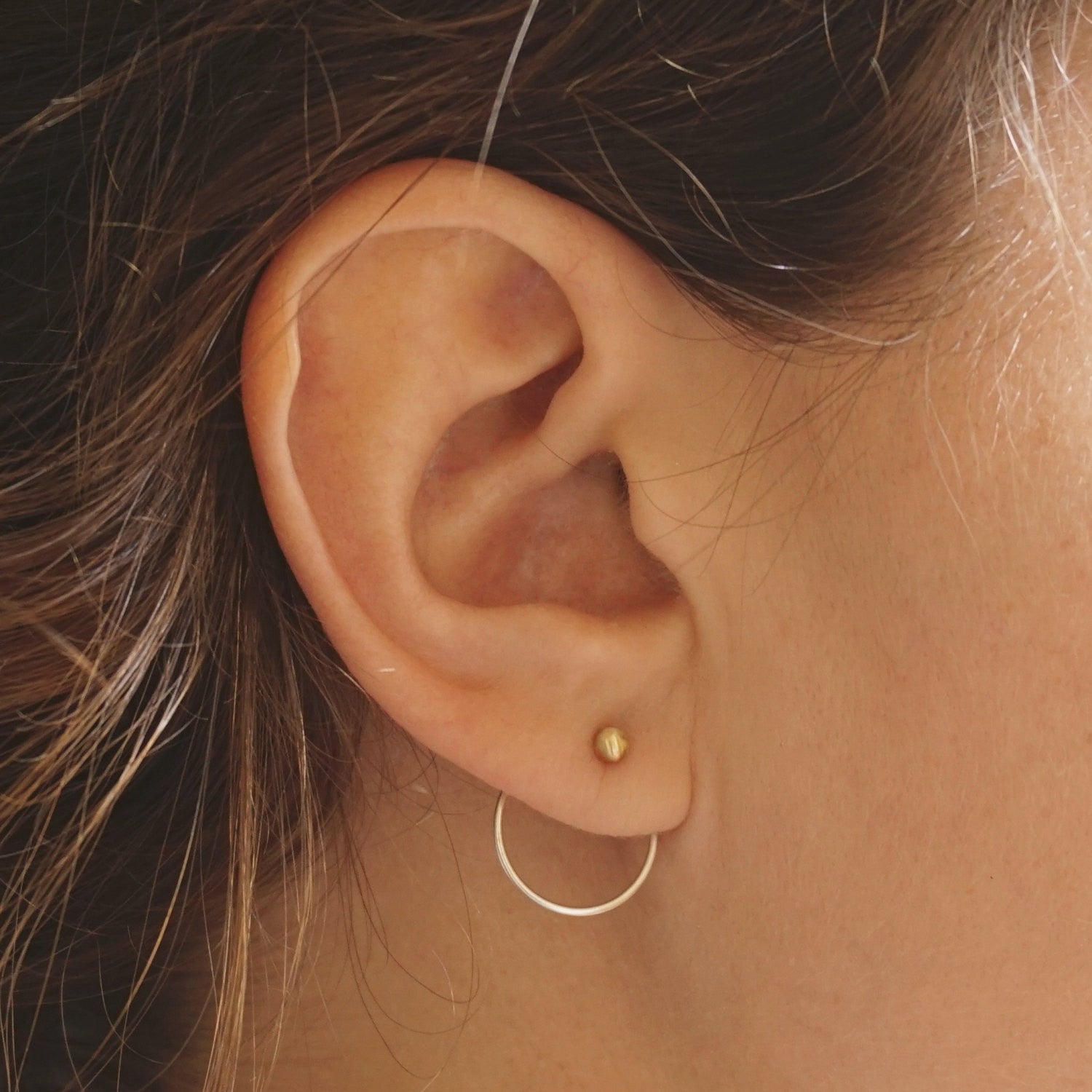 Make A Statement! Chic and Well-Designed Ball Jacket Threader Earrings - 0225 - Virginia Wynne Designs