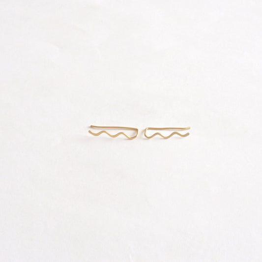 Classic Wave Adjustable Ear Climbers - 0205 - Virginia Wynne Designs