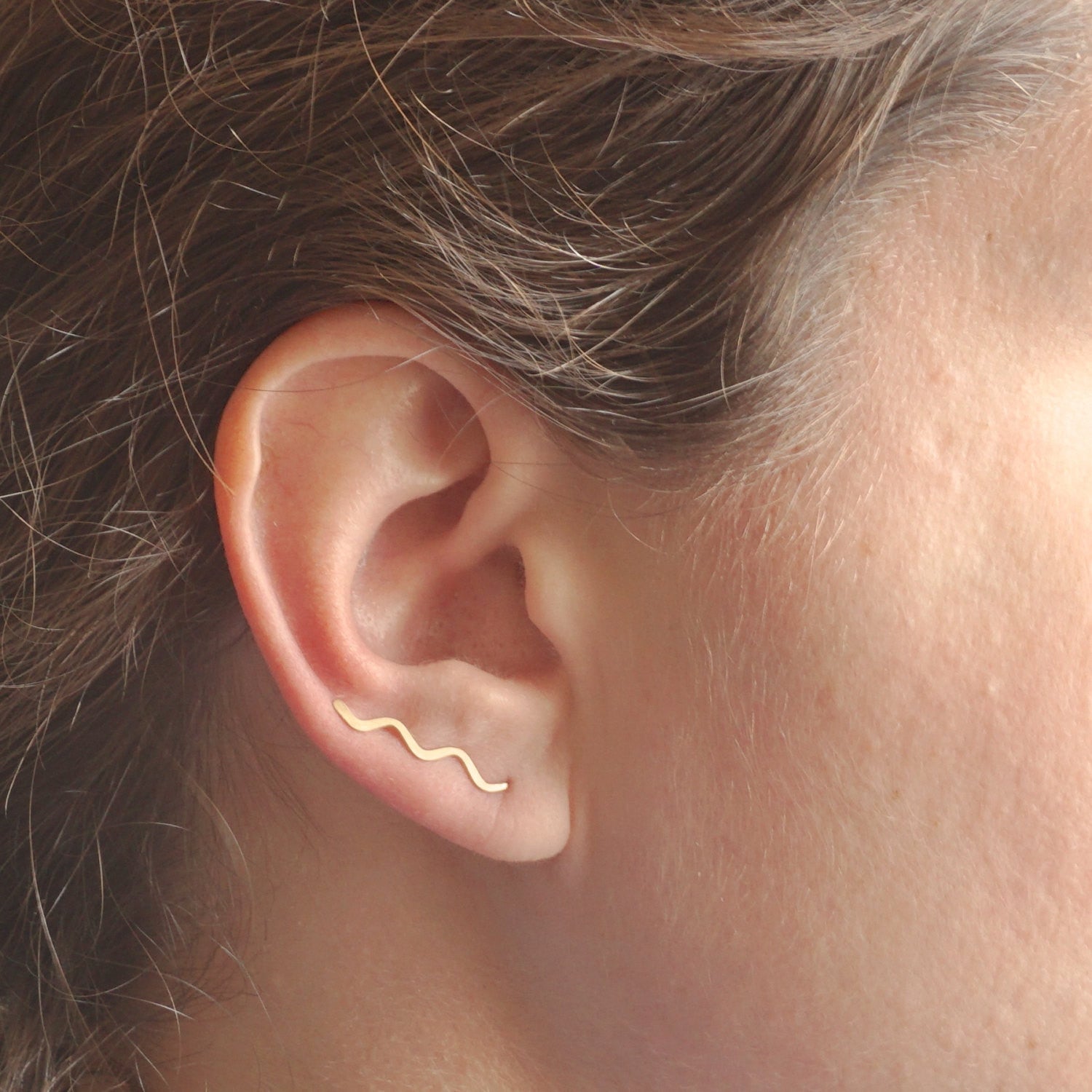 Classic Wave Adjustable Ear Climbers - 0205 - Virginia Wynne Designs