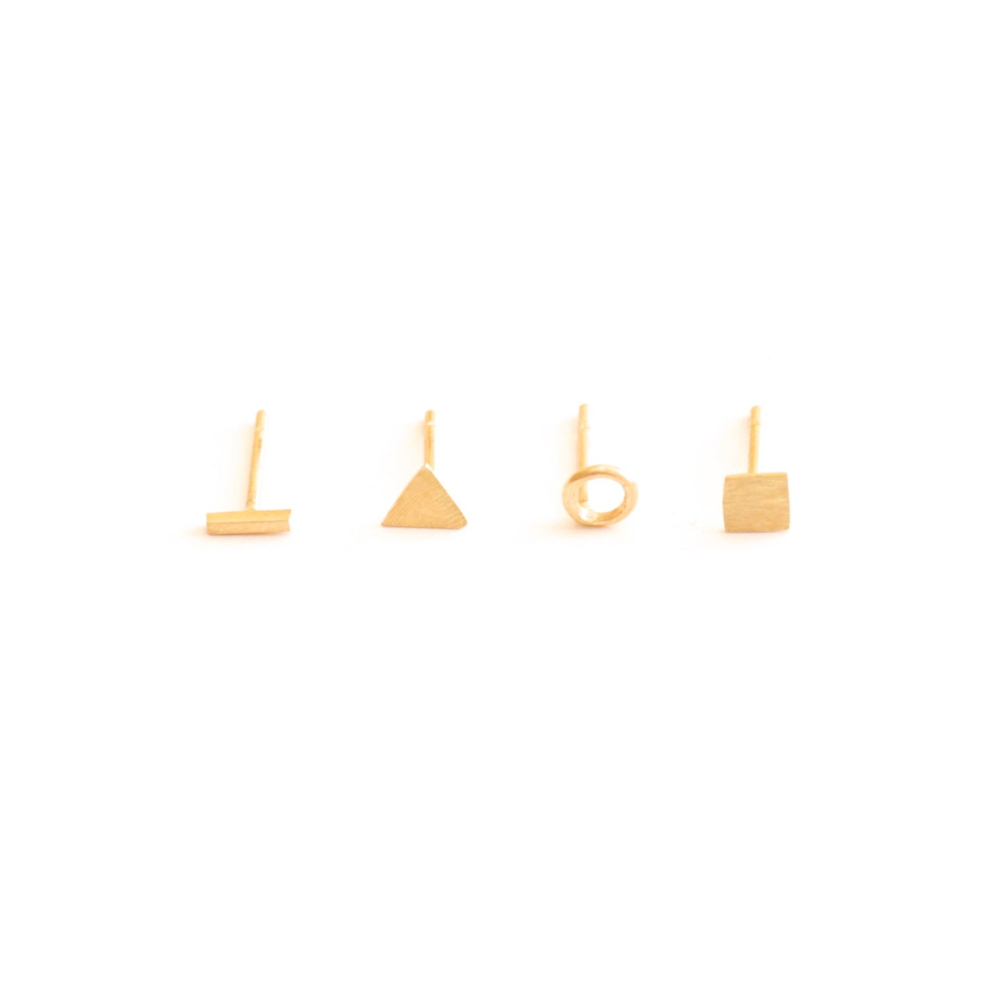 Hand-Crafted, Contemporary Mismatched Stud Earring Set - 0227 - Virginia Wynne Designs