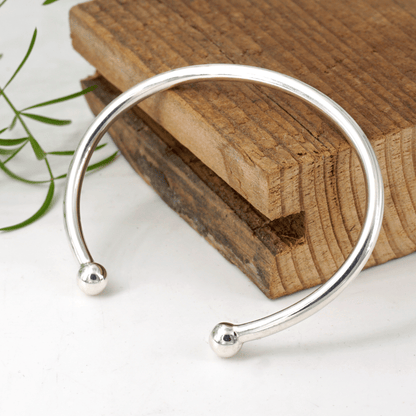 Torque Cuff Bracelet: Stylish Brass or Sterling Silver Jewelry 0198