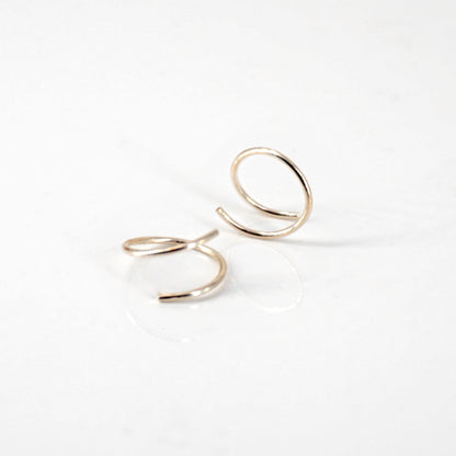 Mini 11mm Hoop Earrings | Minimalist Design | Stainless Steel | Gold | Platinum | Matte & Polished 0373