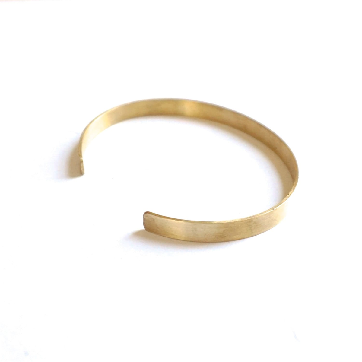 5mm Thin Flat Cuff Bracelet - Textured & Polished Options 0354