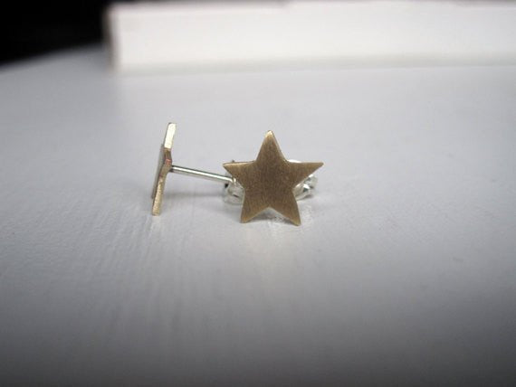Chic, Simple Yet Fun Hand-Crafted Star Stud Earring - 0036 - Virginia Wynne Designs