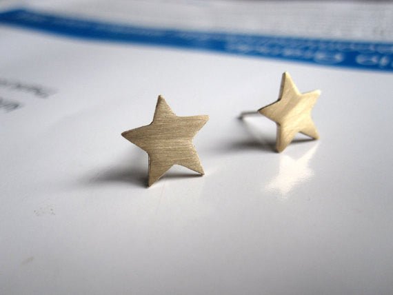 Chic, Simple Yet Fun Hand-Crafted Star Stud Earring - 0036 - Virginia Wynne Designs