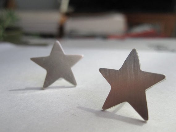 Boho Chic Hand-Crafted Star Stud Earrings - 0046 - Virginia Wynne Designs