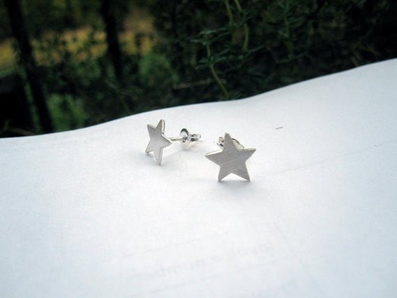 Chic, Simple Yet Fun Hand-Crafted Star Stud Earring - 0036 - Virginia Wynne Designs