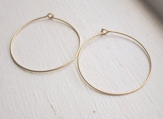 Distinctive BoHo Hand-Made Simple Hoop Earrings - 0113 - Virginia Wynne Designs