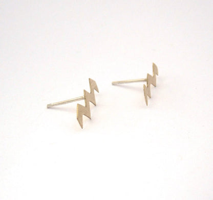 Distinctive and Stylish, Hand-Made, Zig Zag Chevron Ear Studs - 0143 - Virginia Wynne Designs