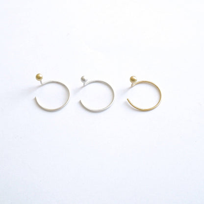 Make A Statement! Chic and Well-Designed Ball Jacket Threader Earrings - 0225 - Virginia Wynne Designs