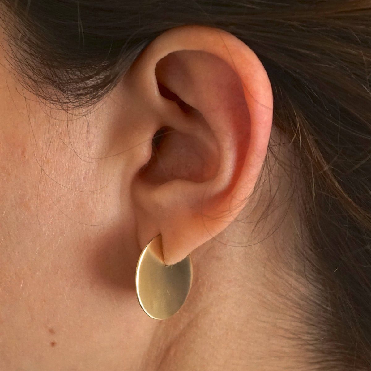 Tiny Minimalist Open Circle Stud Earrings