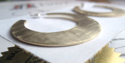 Modern Open Hoop Earrings - 0054 - Virginia Wynne Designs