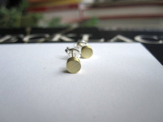 Well-Designed, Contemporary Hand-Made Geometric Circle Stud Earrings - 0023 - Virginia Wynne Designs