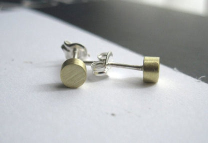 Well-Designed, Contemporary Hand-Made Geometric Circle Stud Earrings - 0023 - Virginia Wynne Designs