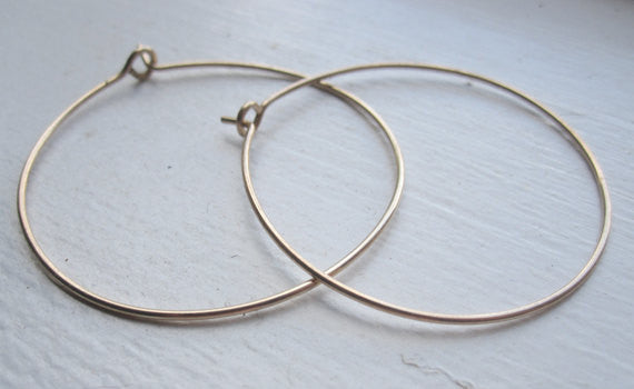Distinctive BoHo Hand-Made Simple Hoop Earrings - 0113 - Virginia Wynne Designs