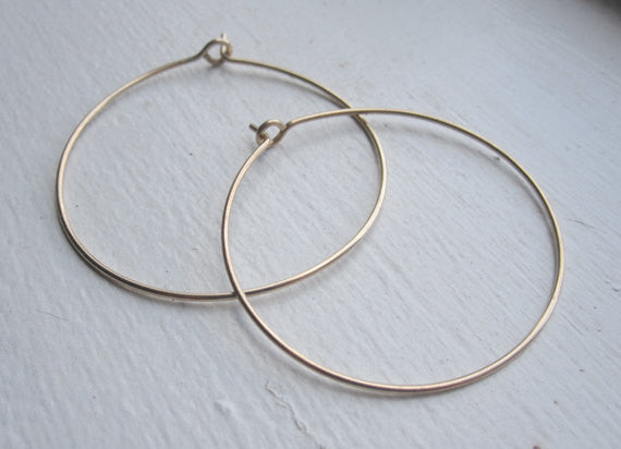 Distinctive BoHo Hand-Made Simple Hoop Earrings - 0113 - Virginia Wynne Designs
