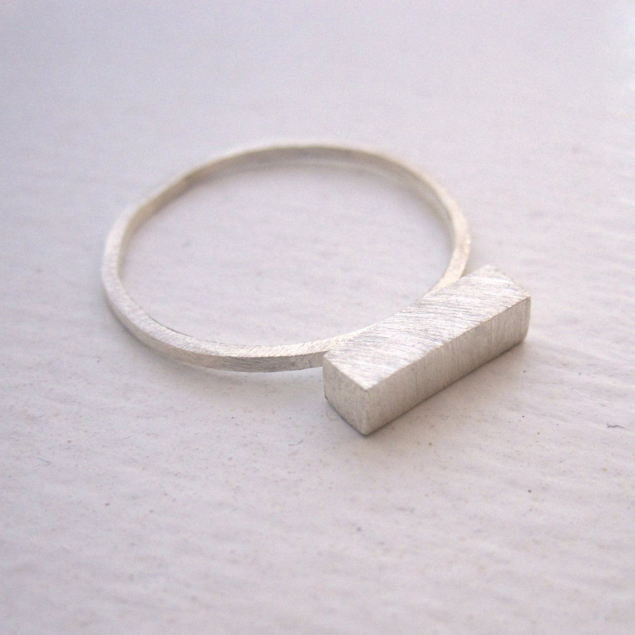 Well-Designed and Exceptional Hand-Made Thick Bar Stacking Ring, - 0105 - Virginia Wynne Designs