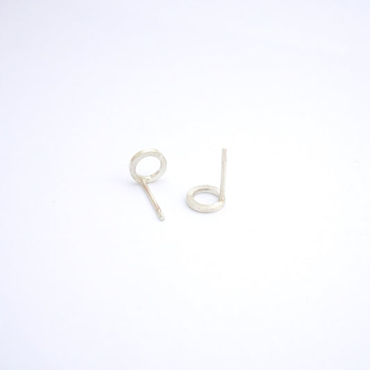 Sophisticated Hand-Made Open Circle Stud Earrings - 0183 - Virginia Wynne Designs