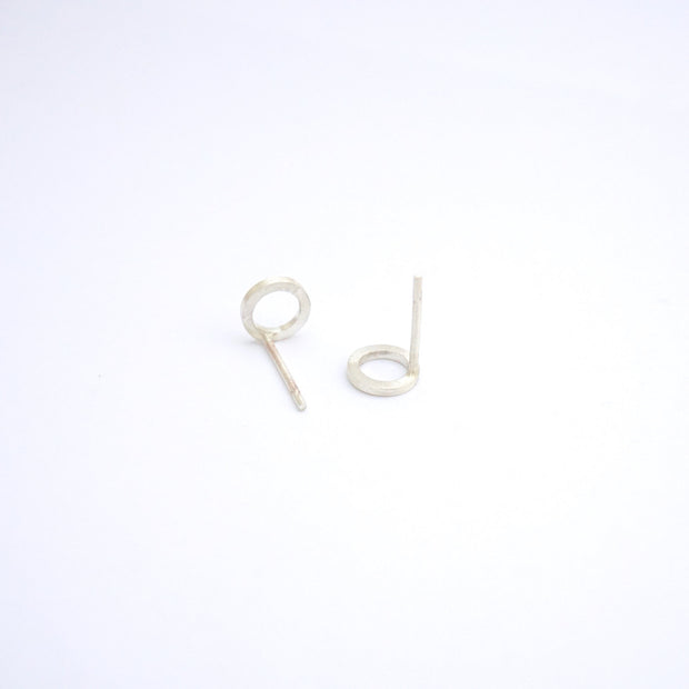 Sophisticated Hand-Made Open Circle Stud Earrings - 0183 - Virginia Wynne Designs
