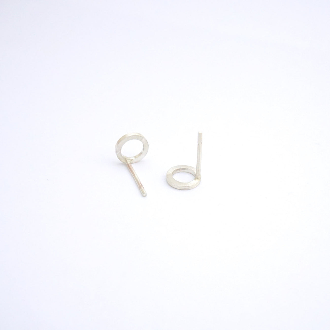 Sophisticated Hand-Made Open Circle Stud Earrings - 0183 - Virginia Wynne Designs